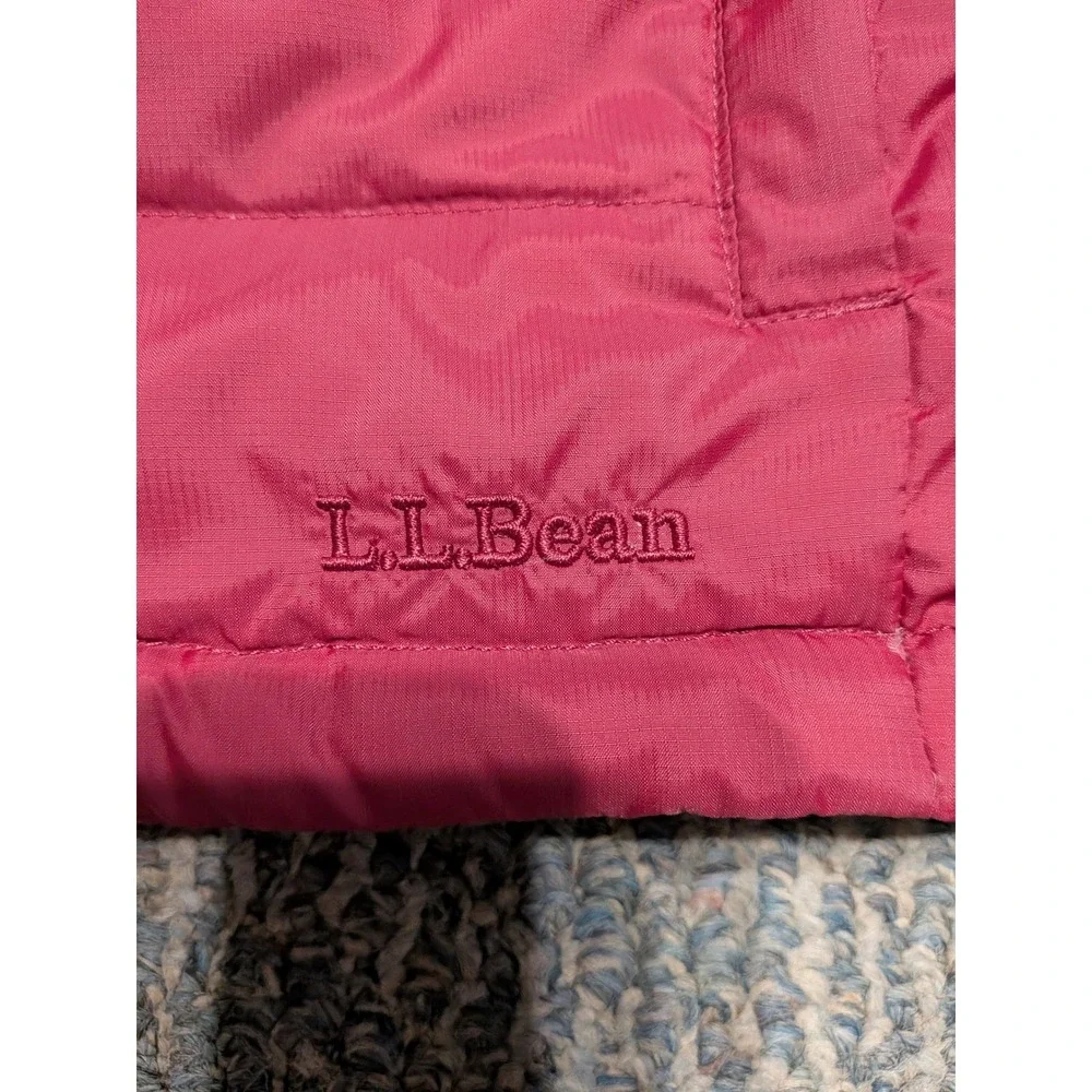 LL Bean Mens XL Tall Red Goose Down Puffer Vest Full Zip Quilted 245800